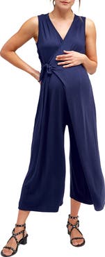 Nom Maternity Maternity Francesca Wide Leg Maternity/Nursing Jumpsuit