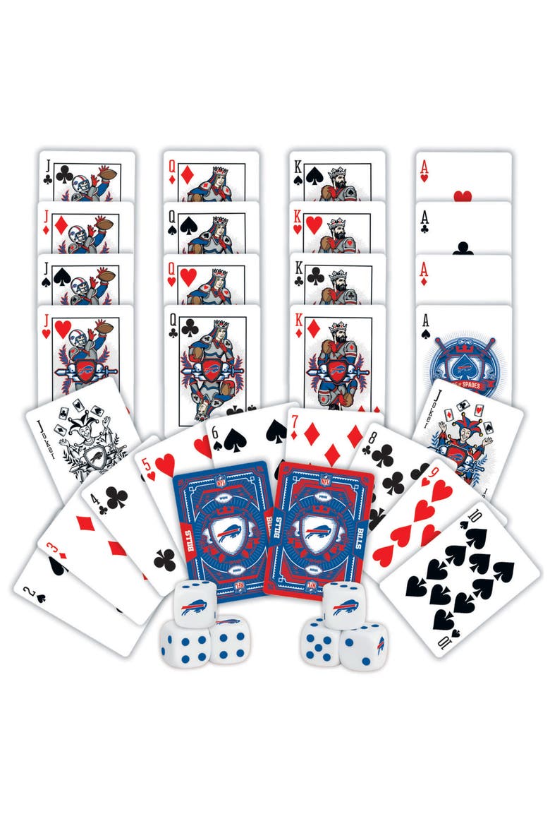 Buffalo Bills Playing Cards & Dice, Alternate, color, Multicolor