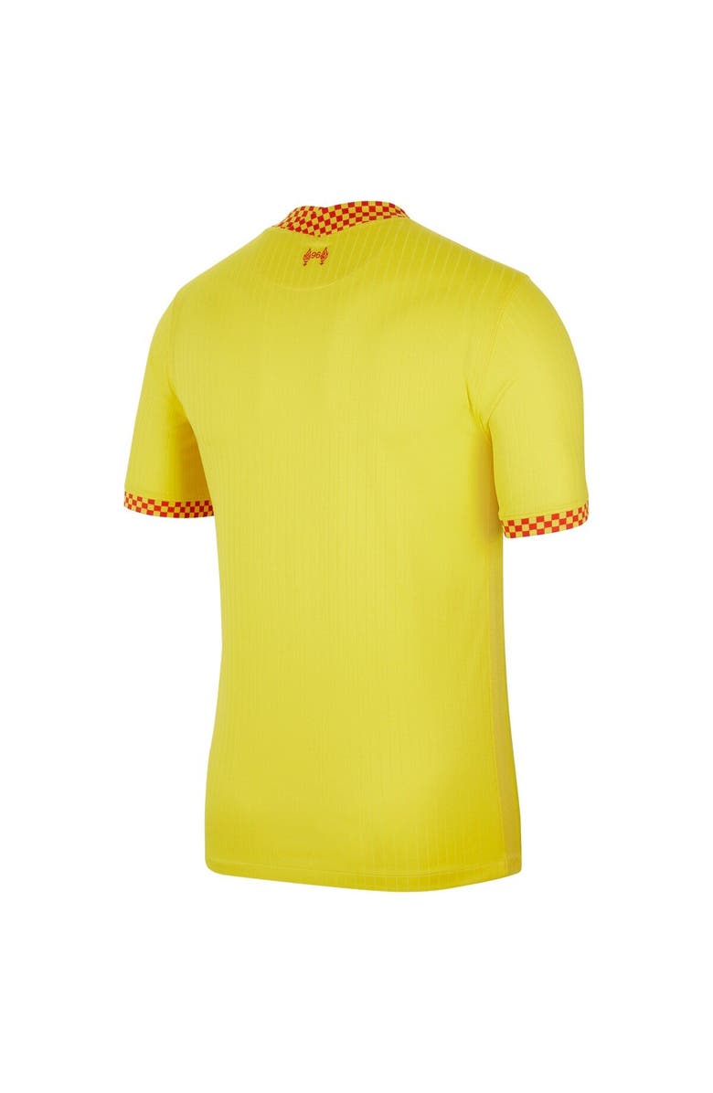 Nike Men's Nike Yellow Liverpool 2021/22 Third Breathe Stadium Jersey, Alternate, color, 
