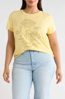 Lucky Brand Floral Frame Short Sleeve T-Shirt