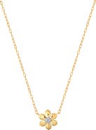 Sara Weinstock Lierre Diamond Petite Flower Pendant Necklace