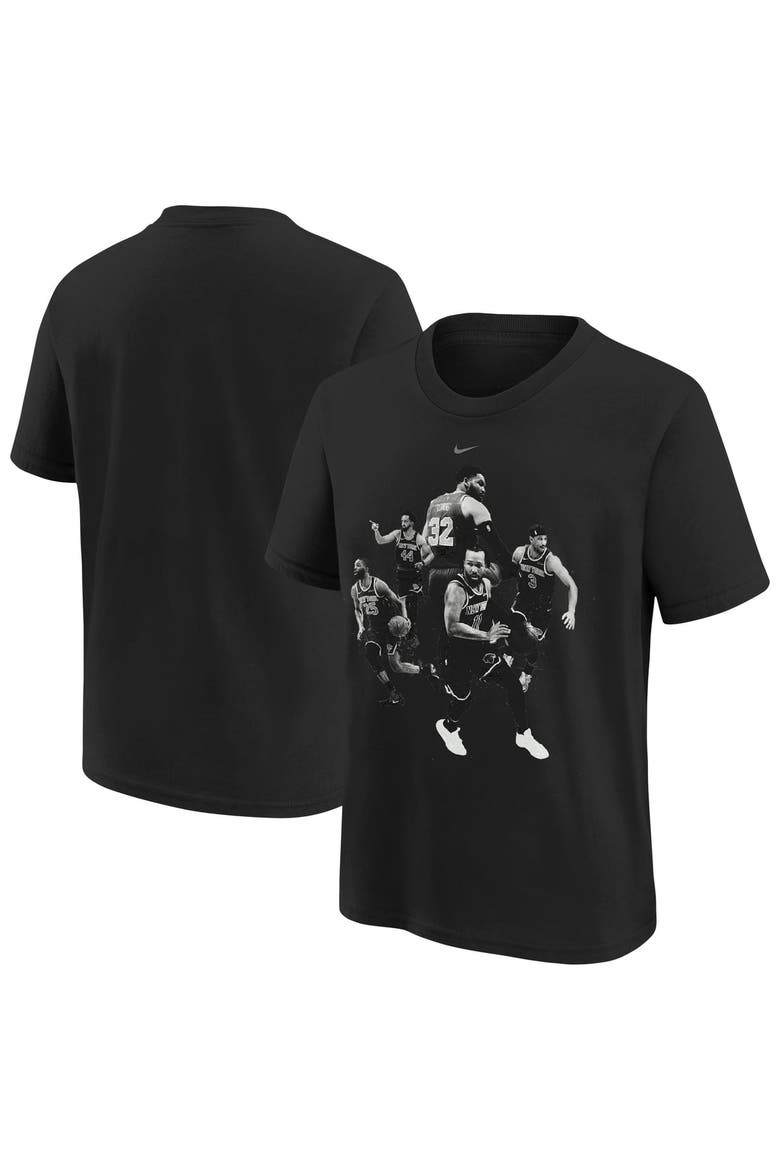 Youth Nike  Black New York Knicks Players T-Shirt, Main, color, Black