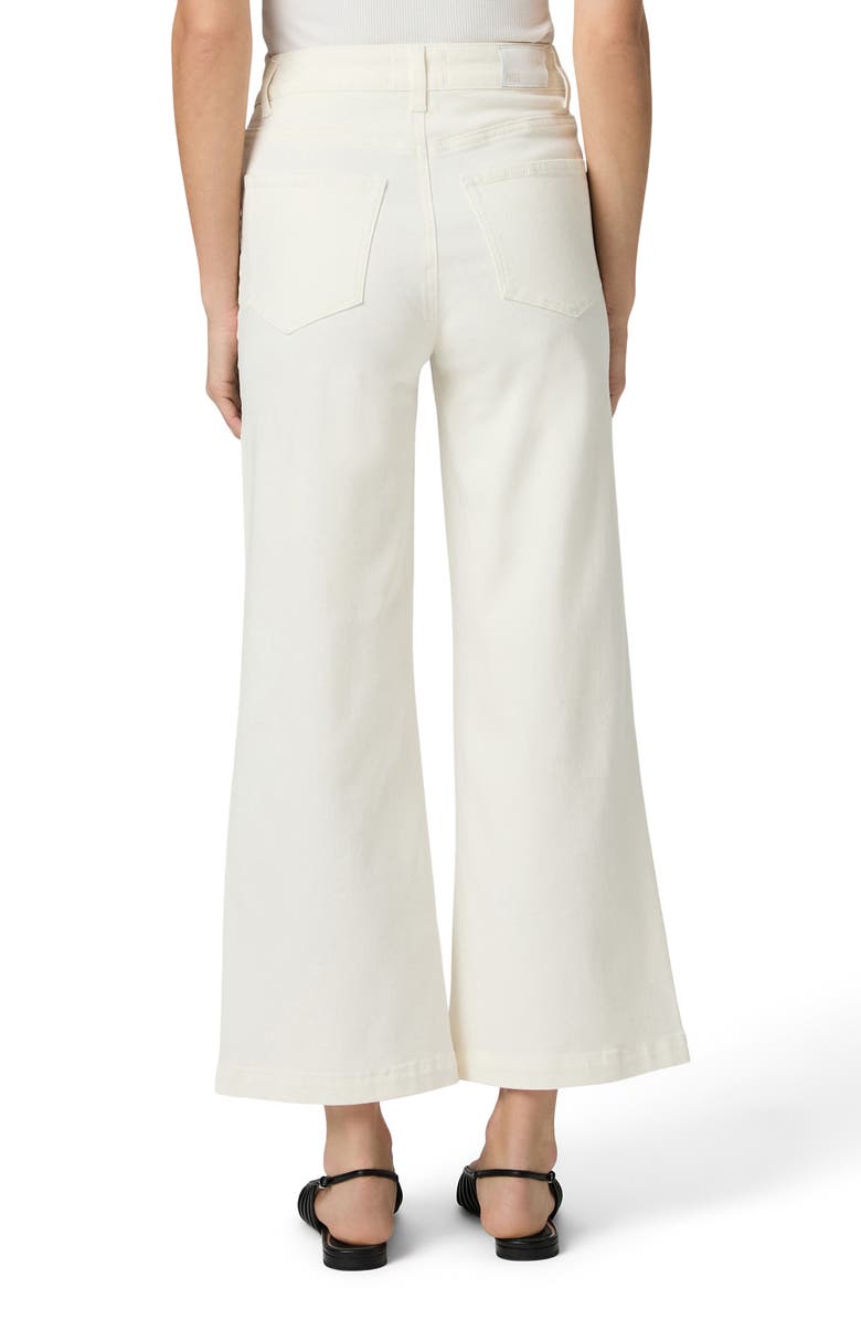PAIGE Anessa High Waist Ankle Wide Leg Jeans, Alternate, color, Tonal Ecru