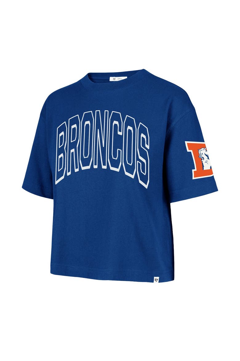 Women's '47 Royal Denver Broncos Call Out Reed City T-Shirt, Alternate, color, Royal