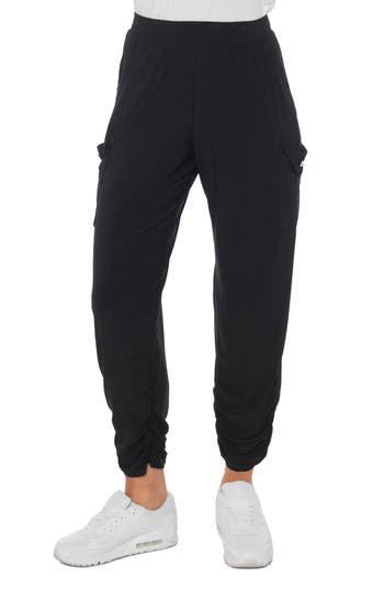 Tash And Sophie Pocket Joggers In Black
