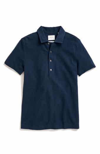 Billy Reid Hemp & Cotton Knit Polo