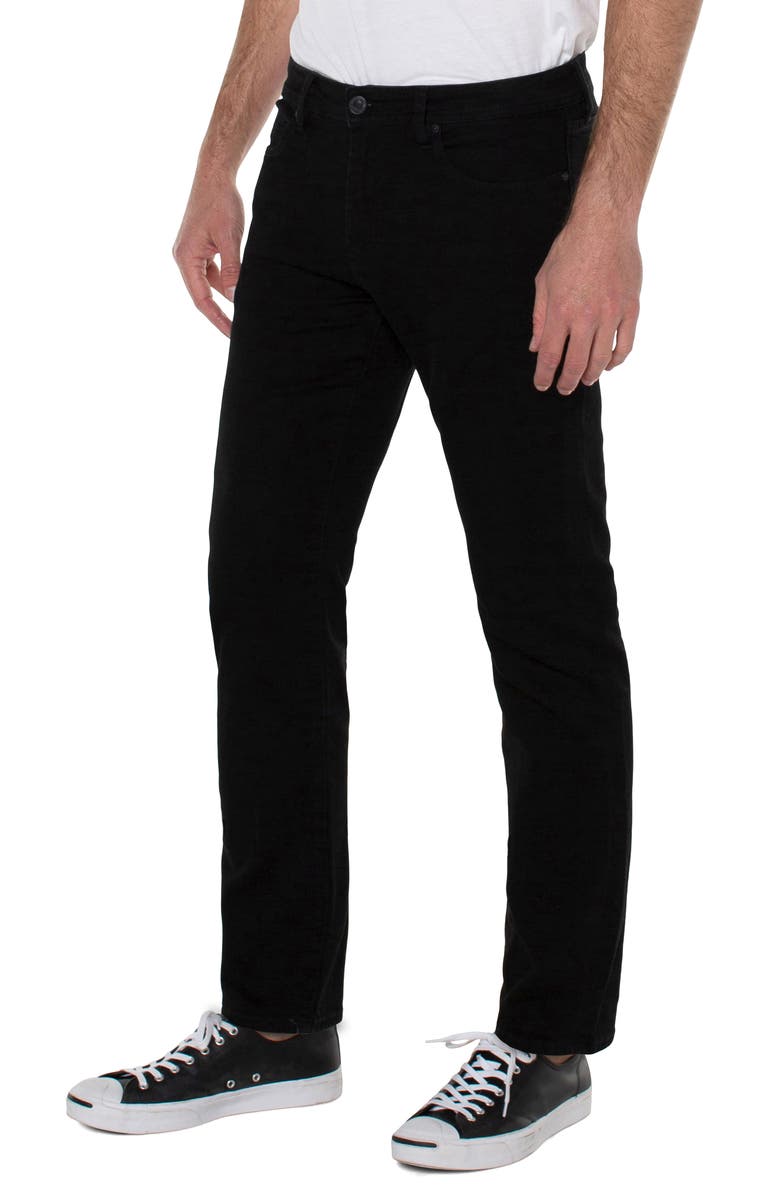 Liverpool Los Angeles Kingston Modern Straight Leg Jeans, Alternate, color, Jet Black