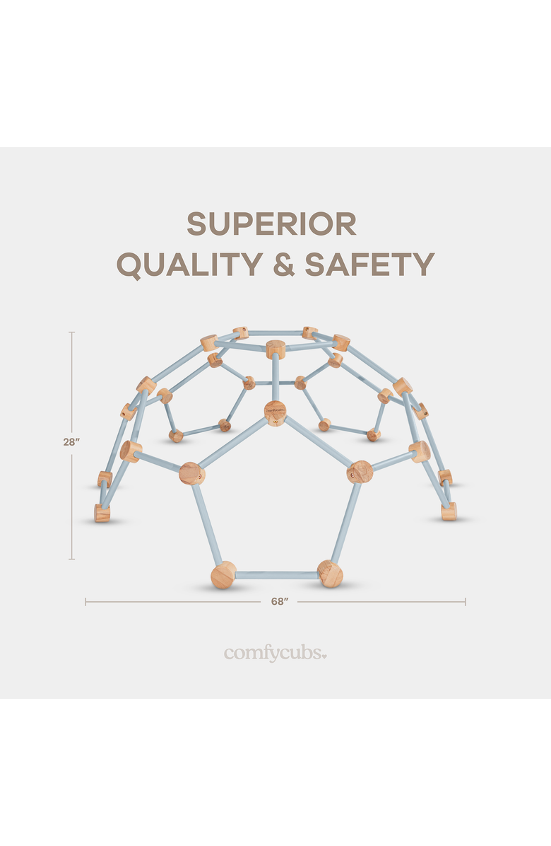 Comfy Cubs Wooden Climber for Kids, Alternate, color, Pacific Blue