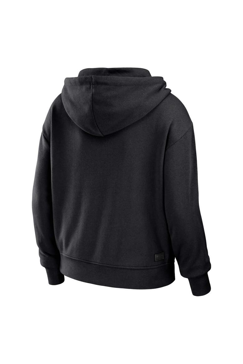 Women's WEAR by Erin Andrews Black/White New Orleans Saints Plus Size Color Block Full-Zip Hoodie, Alternate, color, Black
