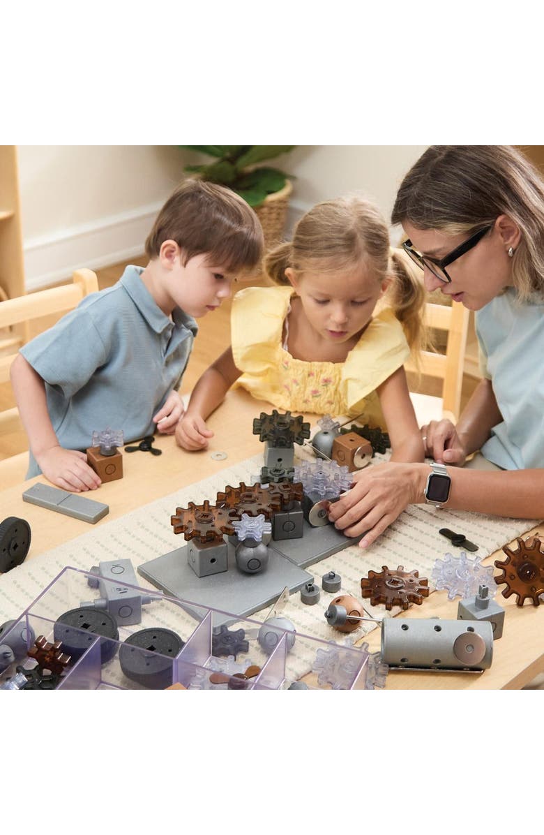 Kaplan Early Learning Company Motors and Magnets Loose Parts STEM Kit - 178 Pieces, Alternate, color, Multicolored