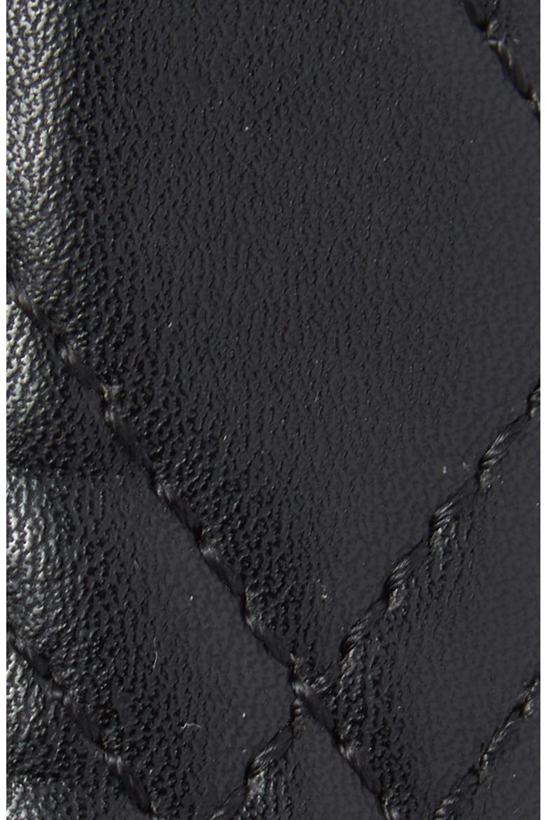 30mm Quilted Leather Belt, Alternate, color, BLACK