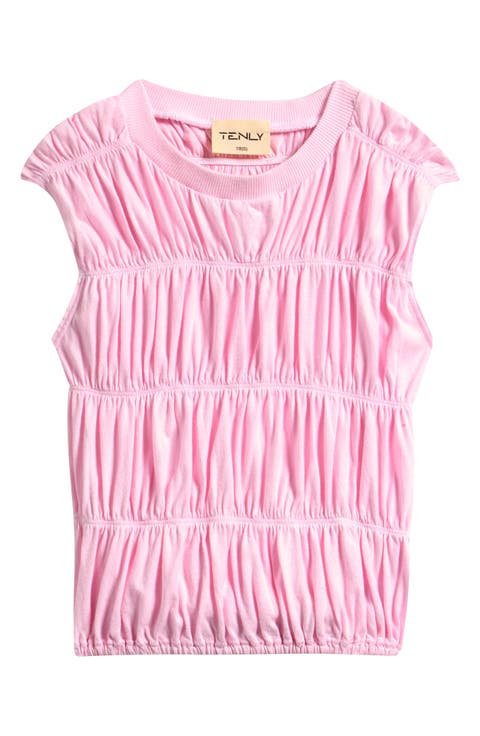 Kids Smocked Tiered Cotton Tank (Big Kid)