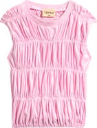 TENLY Kids Smocked Tiered Cotton Tank