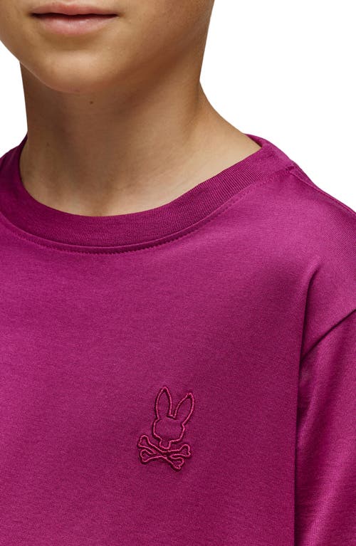 Psycho Bunny Kids' James Pima Cotton T-shirt In Pink