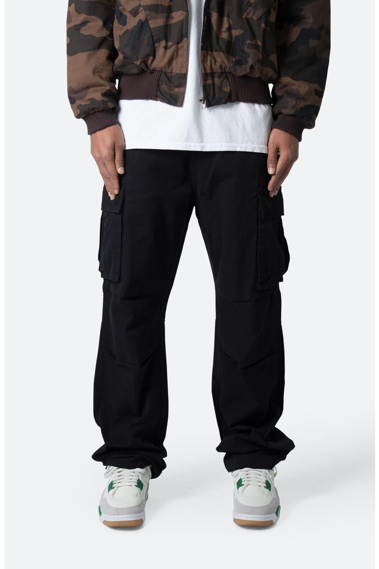 Ultra Baggy Cotton Cargo Pants, Main, color, BLACK