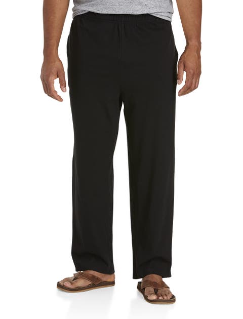 Big & Tall Open-Hemmed Jersey Pants