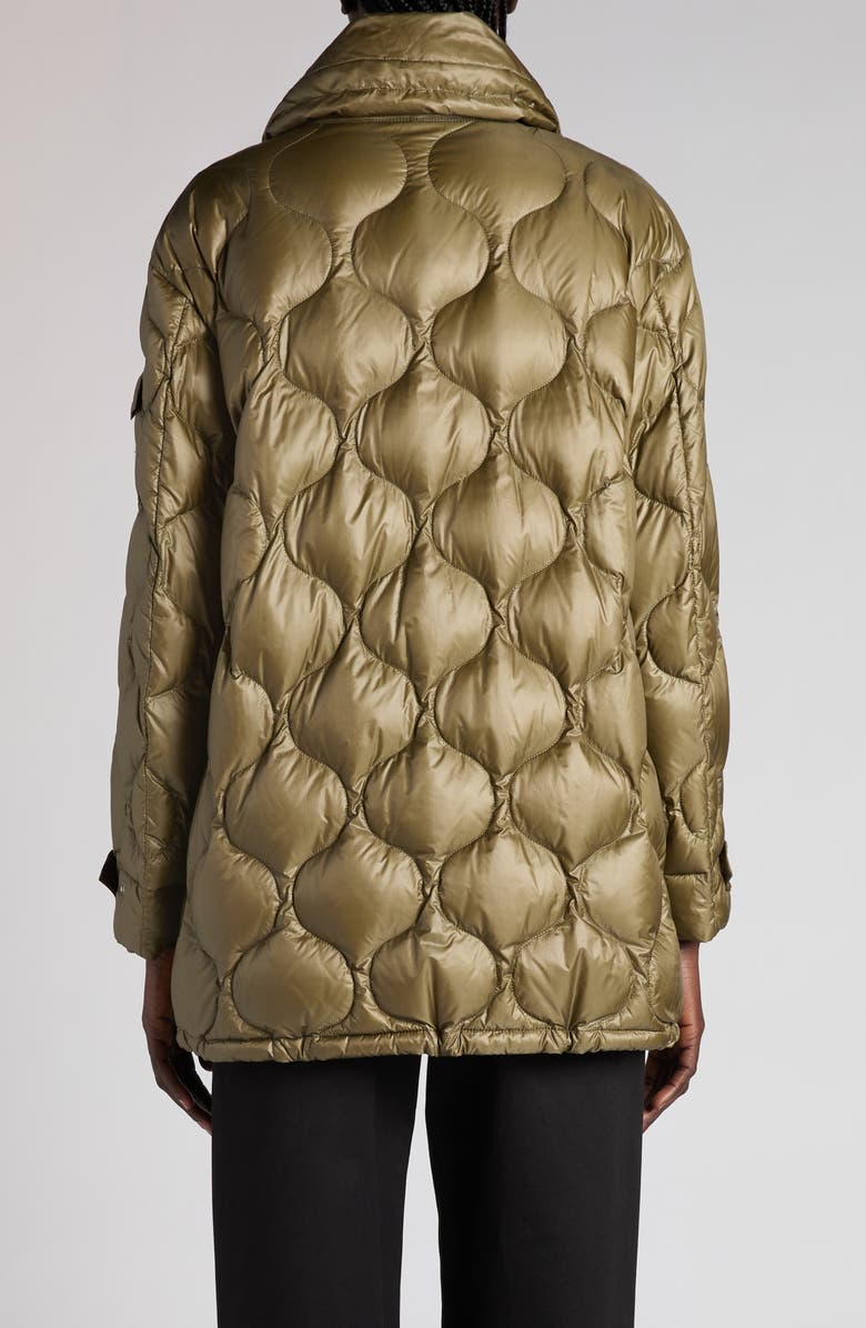 Moncler Lombi Onion Quilted Down Jacket, Alternate, color, Olive Green