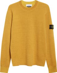 Stone Island Compass Logo Wool Blend Sweater