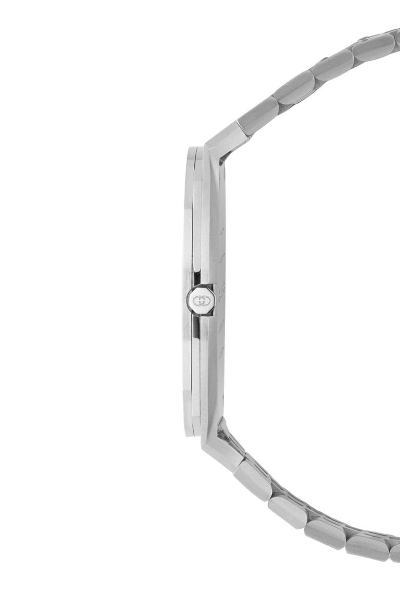 Gucci 25H Stainless Steel Bracelet Watch, 38mm, Alternate, color,