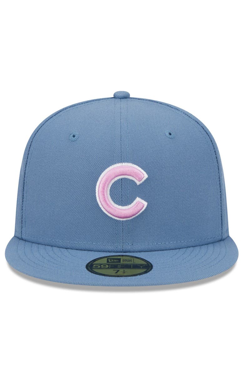 New Era Men's New Era Chicago Cubs Faded Blue Color Pack 59FIFTY Fitted Hat, Alternate, color, 