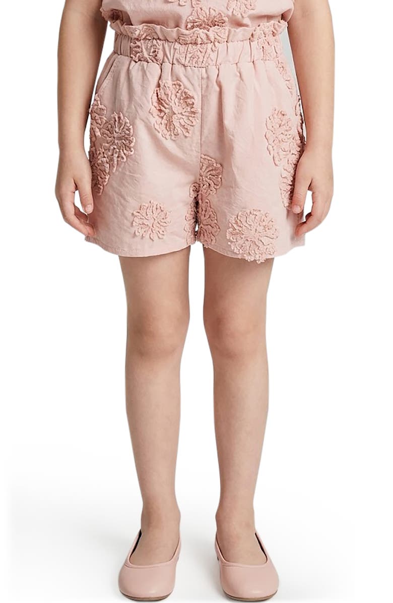 Hayden Girls Kids' Floral Appliqué Shorts, Main, color, Blush