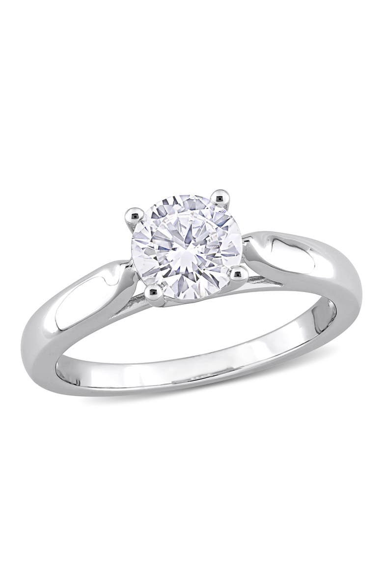 Julianna B. 1CT DEW Moissanite Solitaire Ring, Main, color, Sterling Silver