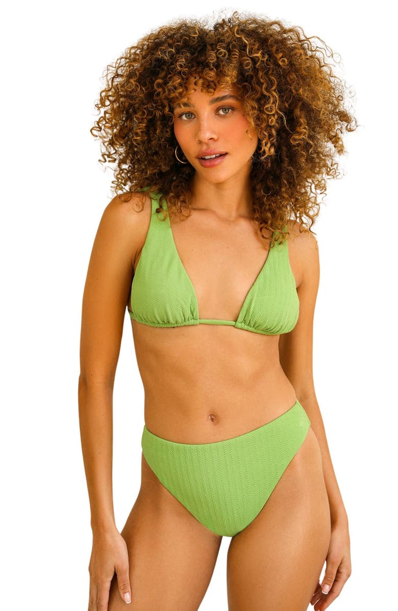 Dippin Daisys Descanso Tie Back Triangle Bikini Top, Main, color, 