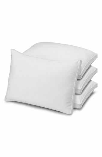 ELLA JAYNE HOME Gusseted Medium Density Plush Down Alternative Pillow, for All Sleep Positions, Set of 4