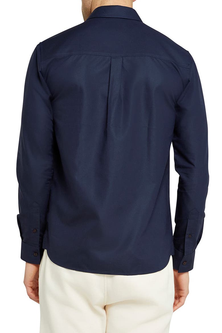 Solurr Oxford Button-Up Shirt, Alternate, color, NAVY