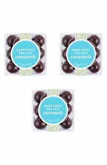 sugarfina Dark Chocolate Sea Salt Caramel 4-Piece Candy Cubes