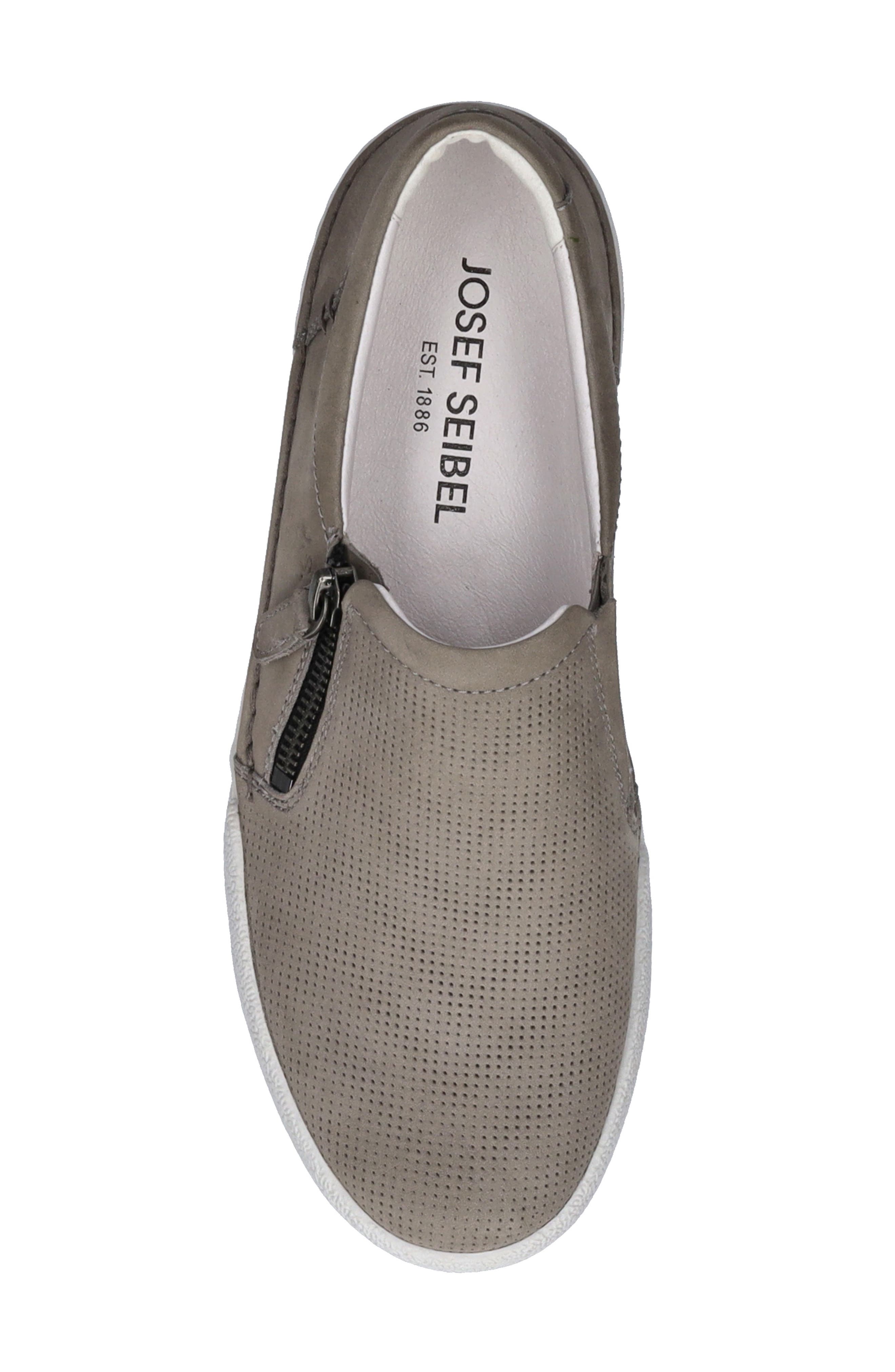 Claire Zip Sneaker, Alternate, color, GRAY