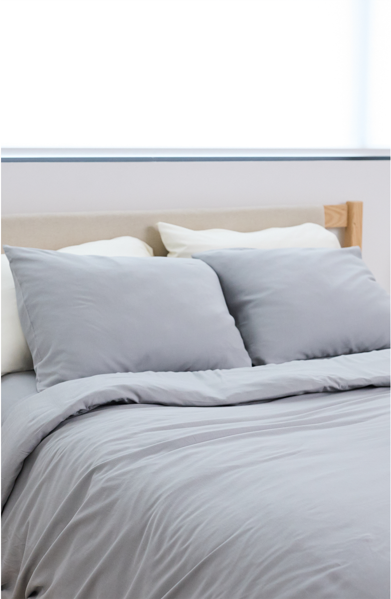 Slumber Cloud Performance Linen Blend Pillowcases, Alternate, color, Storm