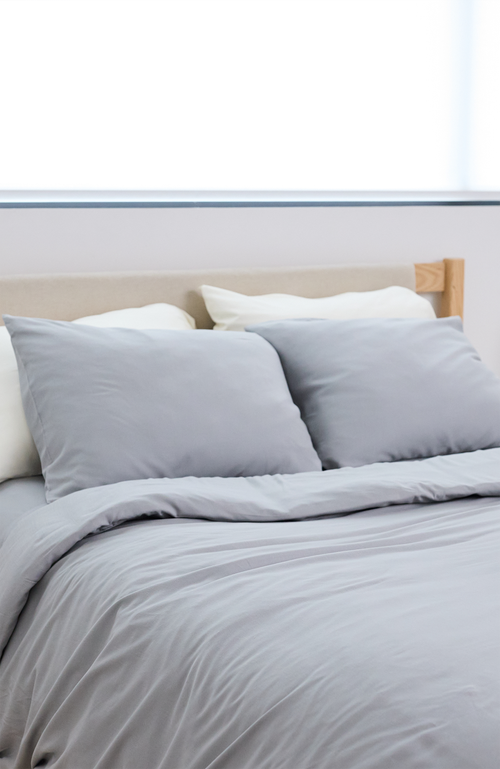 Slumber Cloud Performance Linen Blend Pillowcases In Gray