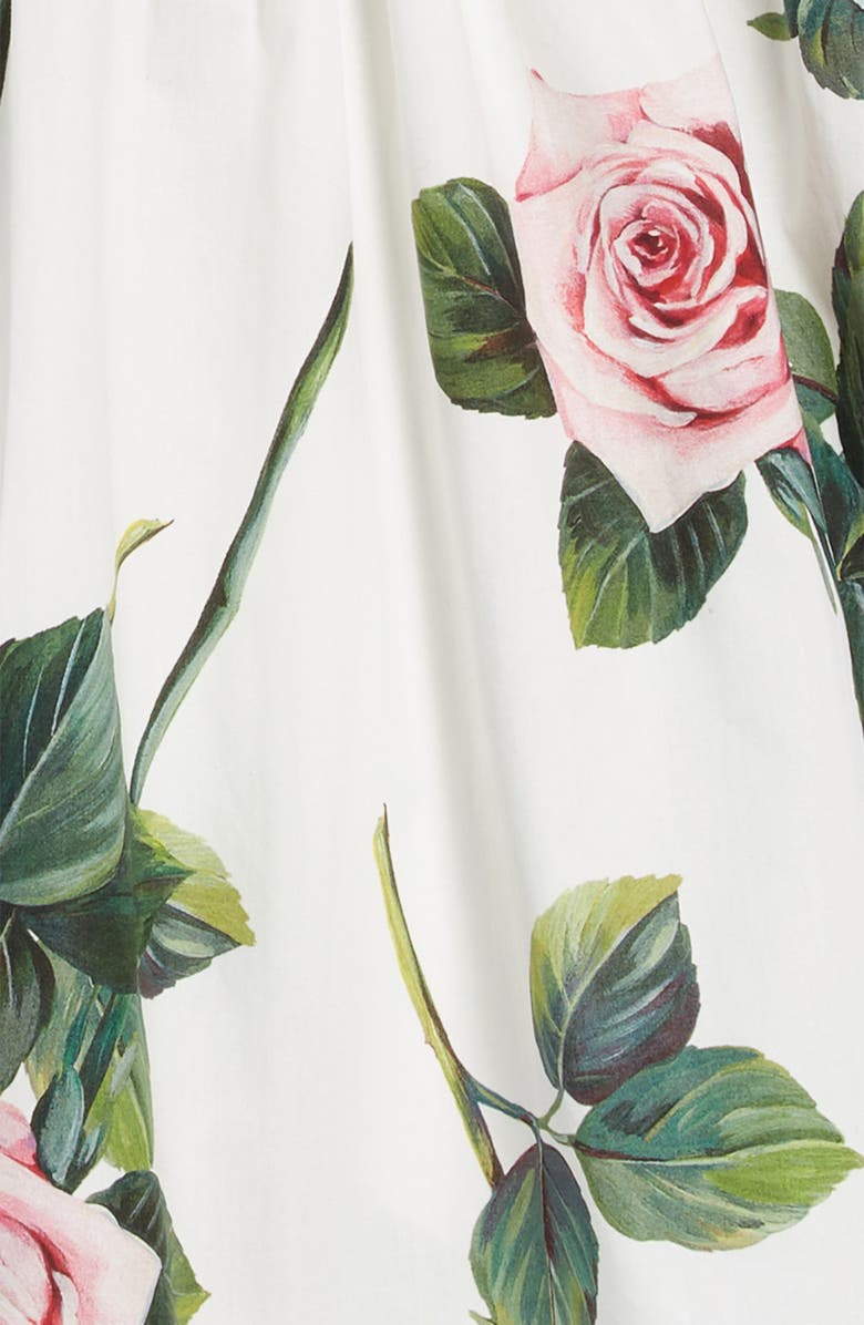 Dolce&Gabbana Floral Fit & Flare Dress, Alternate, color,