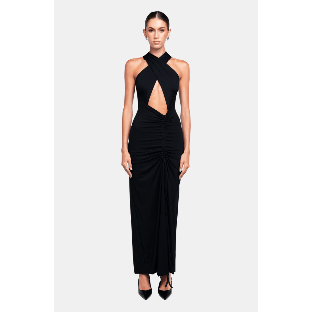 Ow Collection Isa Maxi Dress In Black