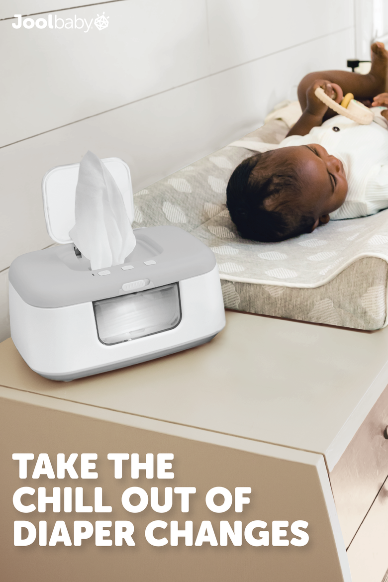 TinyBums Baby Wipe Warmer with LED Nightlight, Alternate, color, White