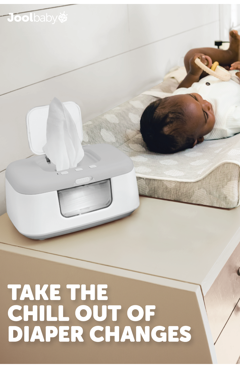 Jool Baby TinyBums Baby Wipe Warmer with LED Nightlight, Alternate, color, Grey