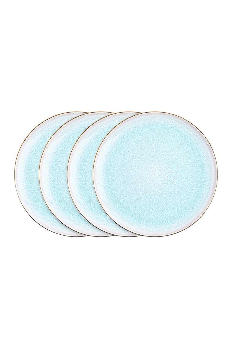 Josephine Porcelain 4-Piece Salad Plate Set, Main, color, Mint