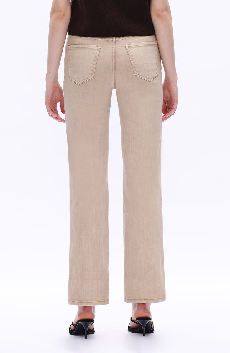 Bayeas Seamed High Waist Straight Leg Jeans, Alternate, color, Khaki