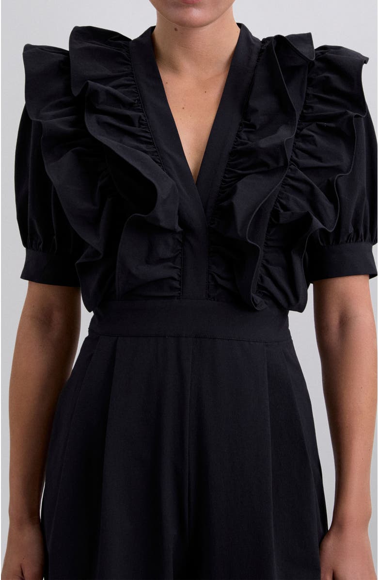 Scalpers Solid Jumpsuit, Alternate, color, Black