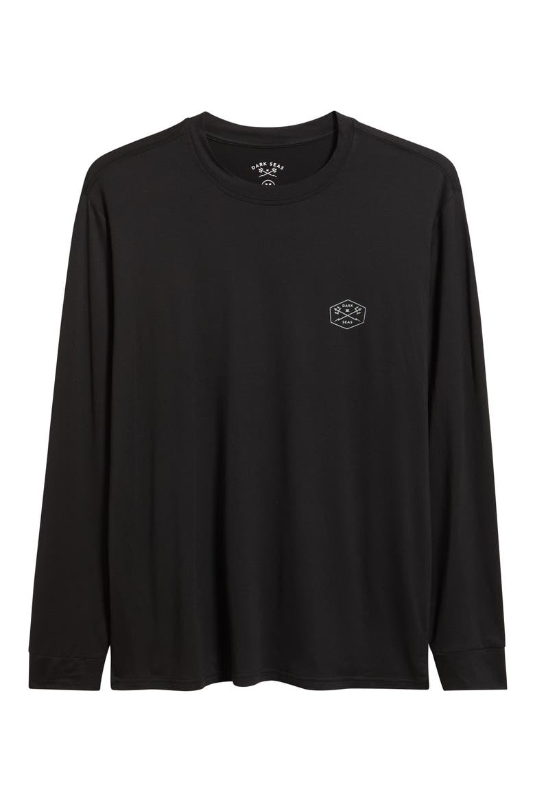 No Sweat Long Sleeve Performance Graphic T-Shirt, Alternate, color, BLACK