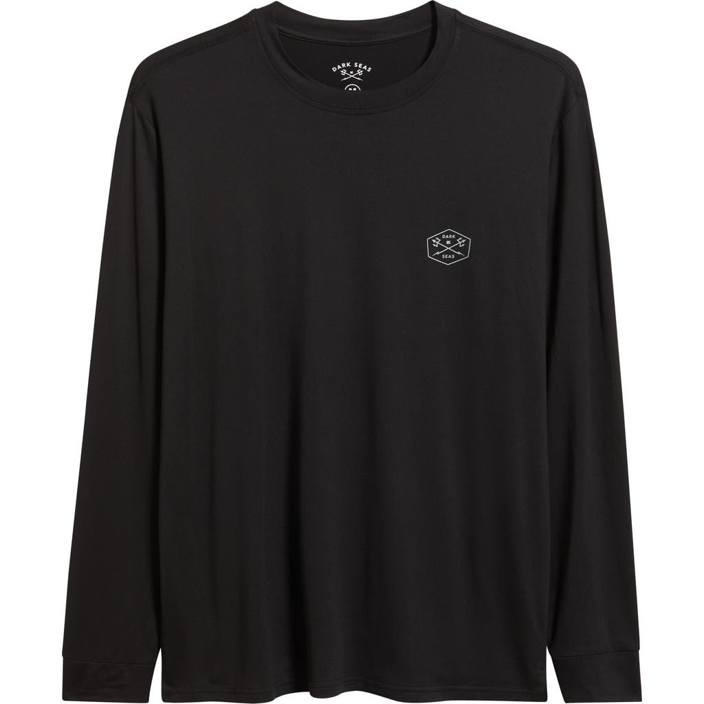 Dark Seas No Sweat Long Sleeve Performance Graphic T-shirt In Brown