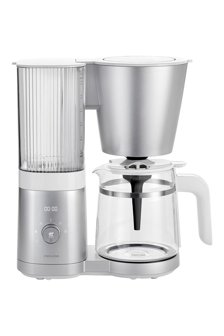 Enfinigy 12-Cup Drip Coffee Maker, Main, color, SILVER