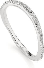 Monica Vinader Riva Wave Diamond Eternity Ring