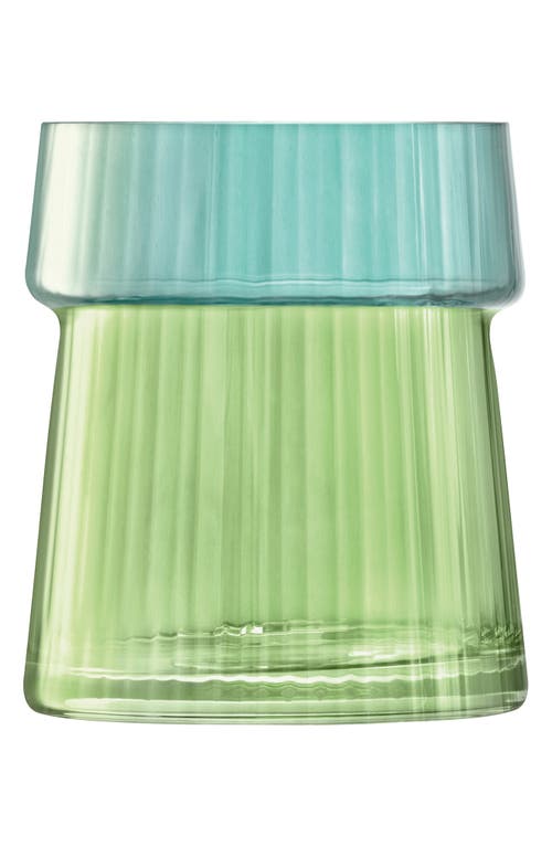 LSA Gems Glass Vase in Jade 