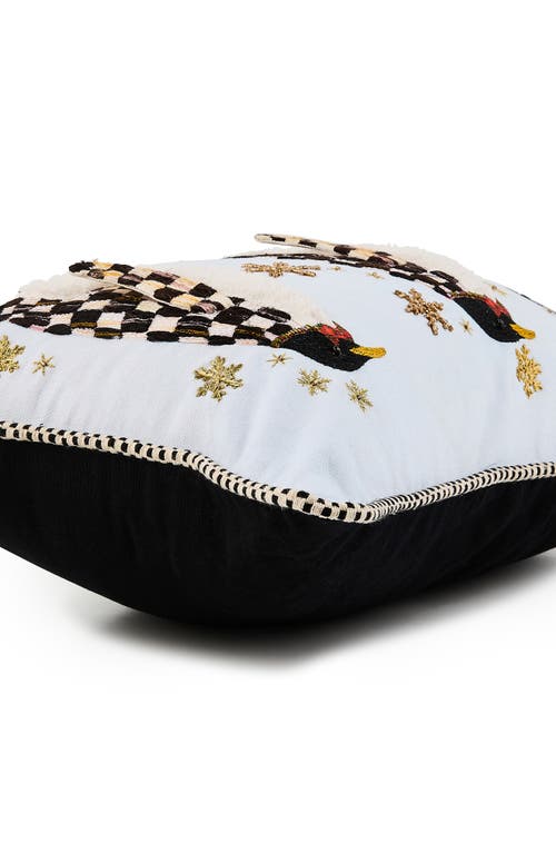 Mackenzie-childs Mackenzie Childs Penguin Parade Throw Pillow In Multi