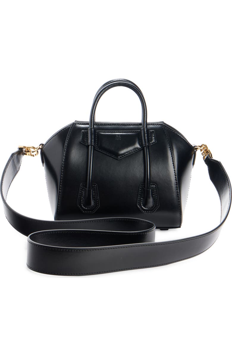 Toy Antigona Lock Leather Satchel