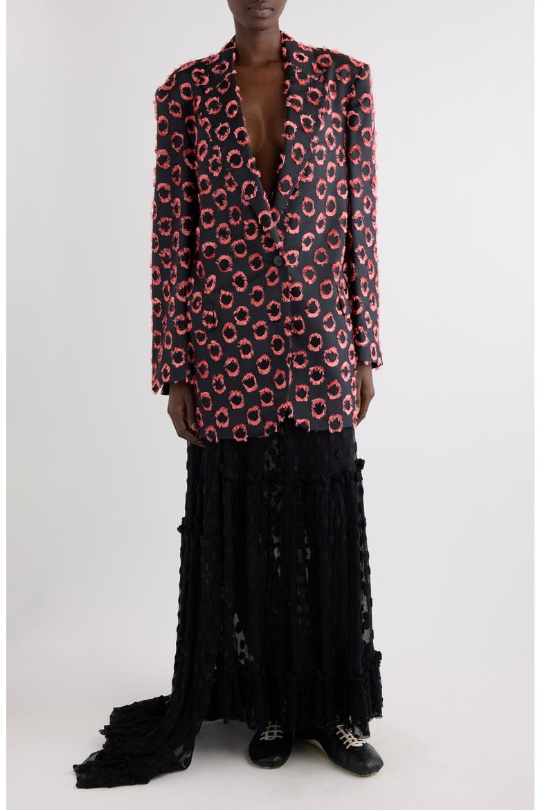 Sunia Washed Silk Mousseline Asymmetric Maxi Skirt, Alternate, color, BLACK