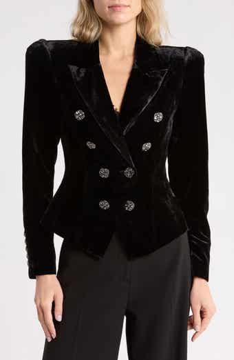 Bethany Velvet Structured Blazer