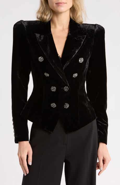 Bethany Velvet Structured Blazer